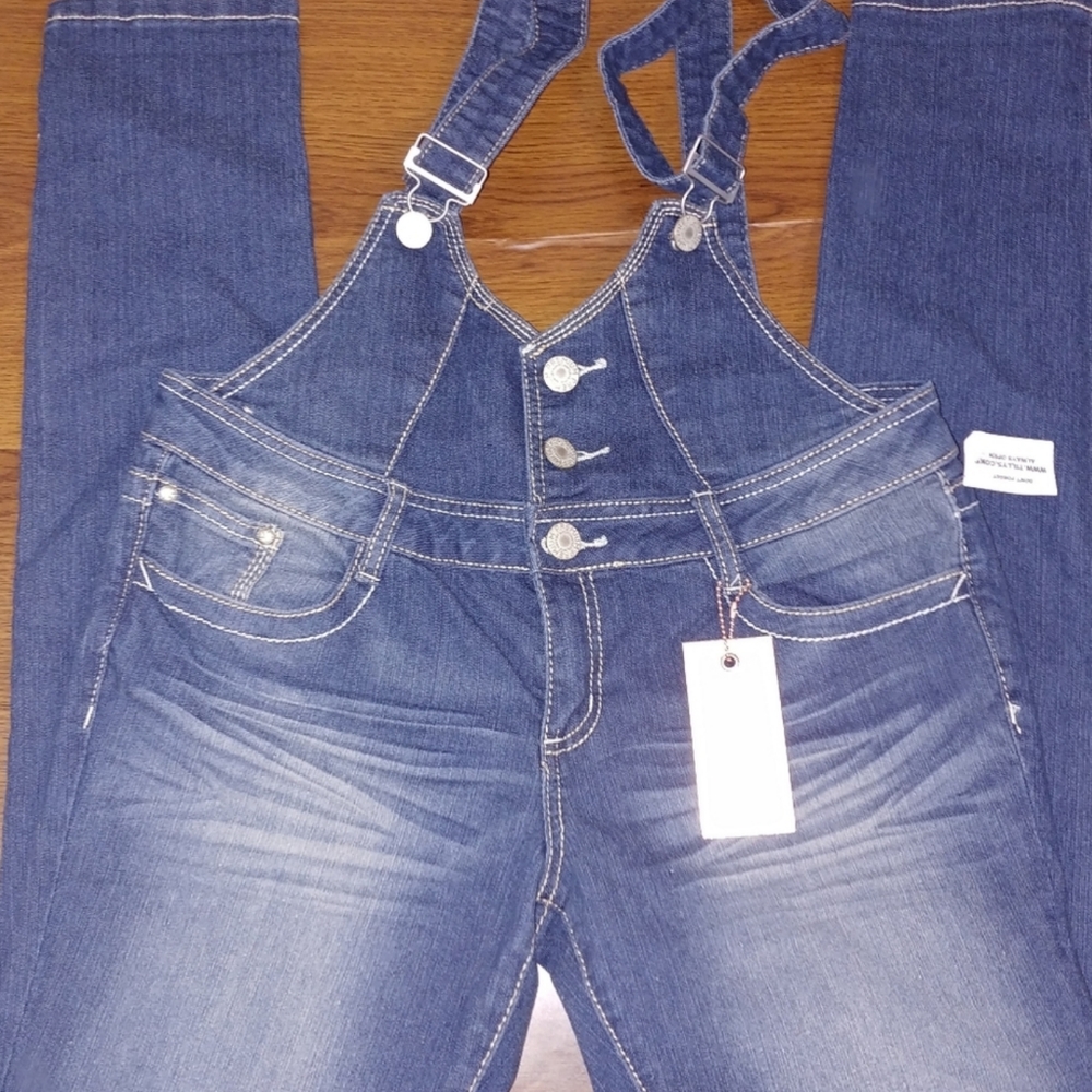 NWT Almost Famous Overalls